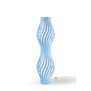 Piantana Moderna Helios Polilux ® Blu Pastello 2 Luci E27 H123Cm