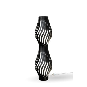 Piantana Moderna Helios Polilux ® Nero 2 Luci E27 H123Cm