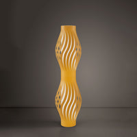 Piantana Moderna Helios Polilux ® Ocra Pastello 2 Luci E27 H123Cm