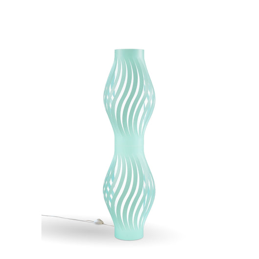 Piantana Moderna Helios Polilux ® Verde Pastello 2 Luci E27 H123Cm