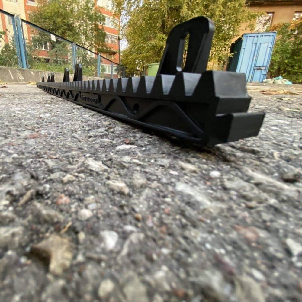 Kit 6 cremagliere nylon m4 con inserto metallico per cancelli scorrevoli