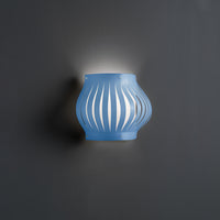 Applique Balcony Helios 1 Luce In Polilux Blu Con Cavo Made In Italy