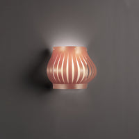 Applique Balcony Helios 1 Luce In Polilux Rame Con Cavo Made In Italy