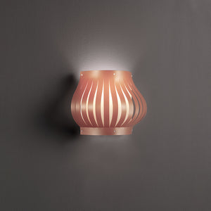 Applique Balcony Helios 1 Luce In Polilux Rame Con Cavo Made In Italy