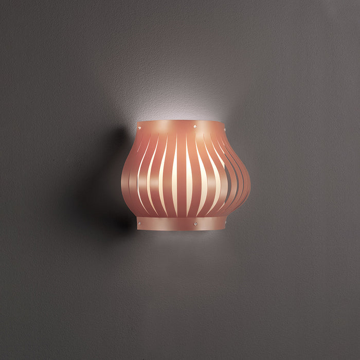 Applique Balcony Helios 1 Luce In Polilux Rame Con Cavo Made In Italy