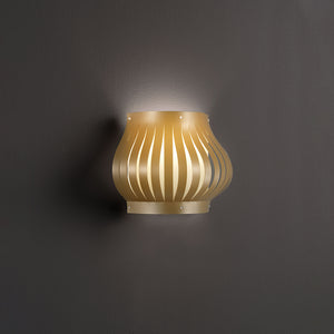 Applique Balcony Helios 1 Luce In Polilux Oro Con Cavo Made In Italy