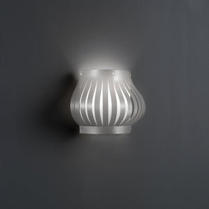 Applique Balcony Helios 1 Luce In Polilux Silver Con Cavo Made In Italy