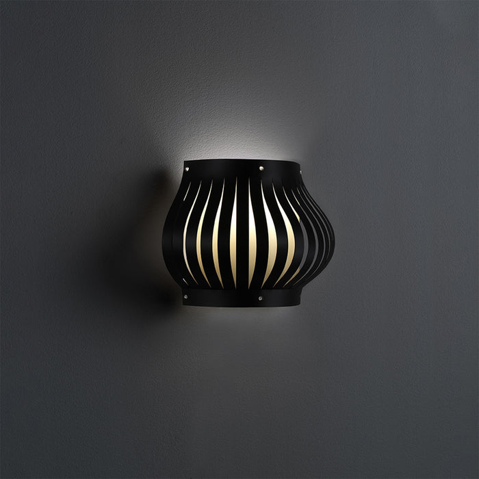 Applique Moderna Helios Polilux ® Nero 1 Luce E27 H25Cm