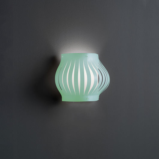 Applique Moderna Helios Polilux ® Verde Pastello 1 Luce E27 H25Cm
