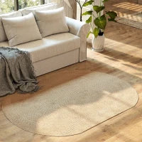 Tappeto da Salotto in Stile Rustico, 170x120x0.6 cm, Beige