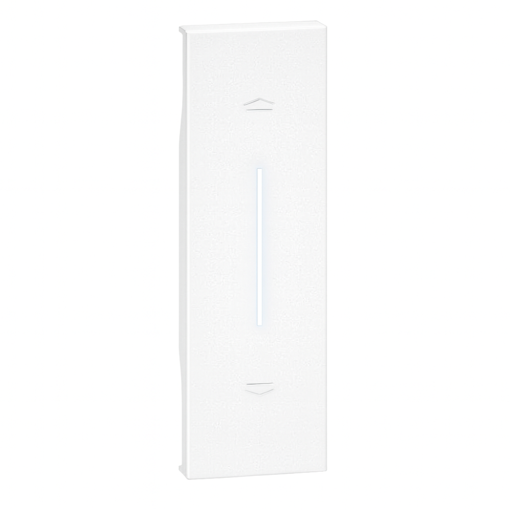 Bticino living now cover illuminabile 1 modulo per pulsanti e tapparelle *** colore bianco, confezione 1