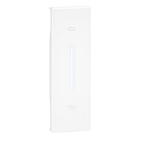 Bticino living now cover illuminabile 1 modulo per pulsanti e tapparelle *** colore bianco, confezione 1
