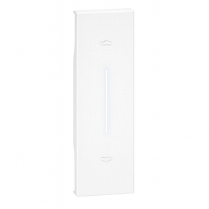 Bticino living now cover illuminabile 1 modulo per pulsanti e tapparelle *** colore bianco, confezione 1