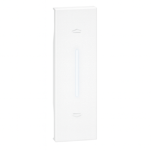 Bticino living now cover illuminabile 1 modulo per pulsanti e tapparelle *** colore bianco, confezione 1