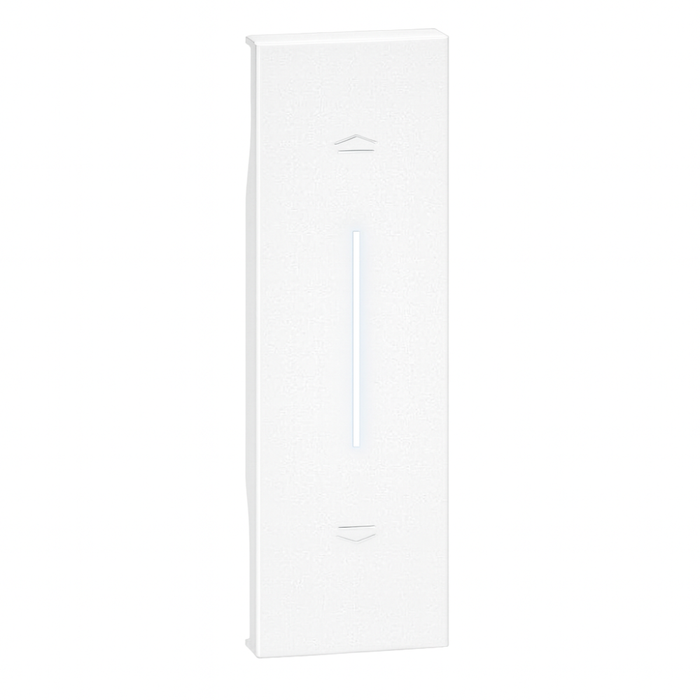 Bticino living now cover illuminabile 1 modulo per pulsanti e tapparelle *** colore bianco, confezione 1