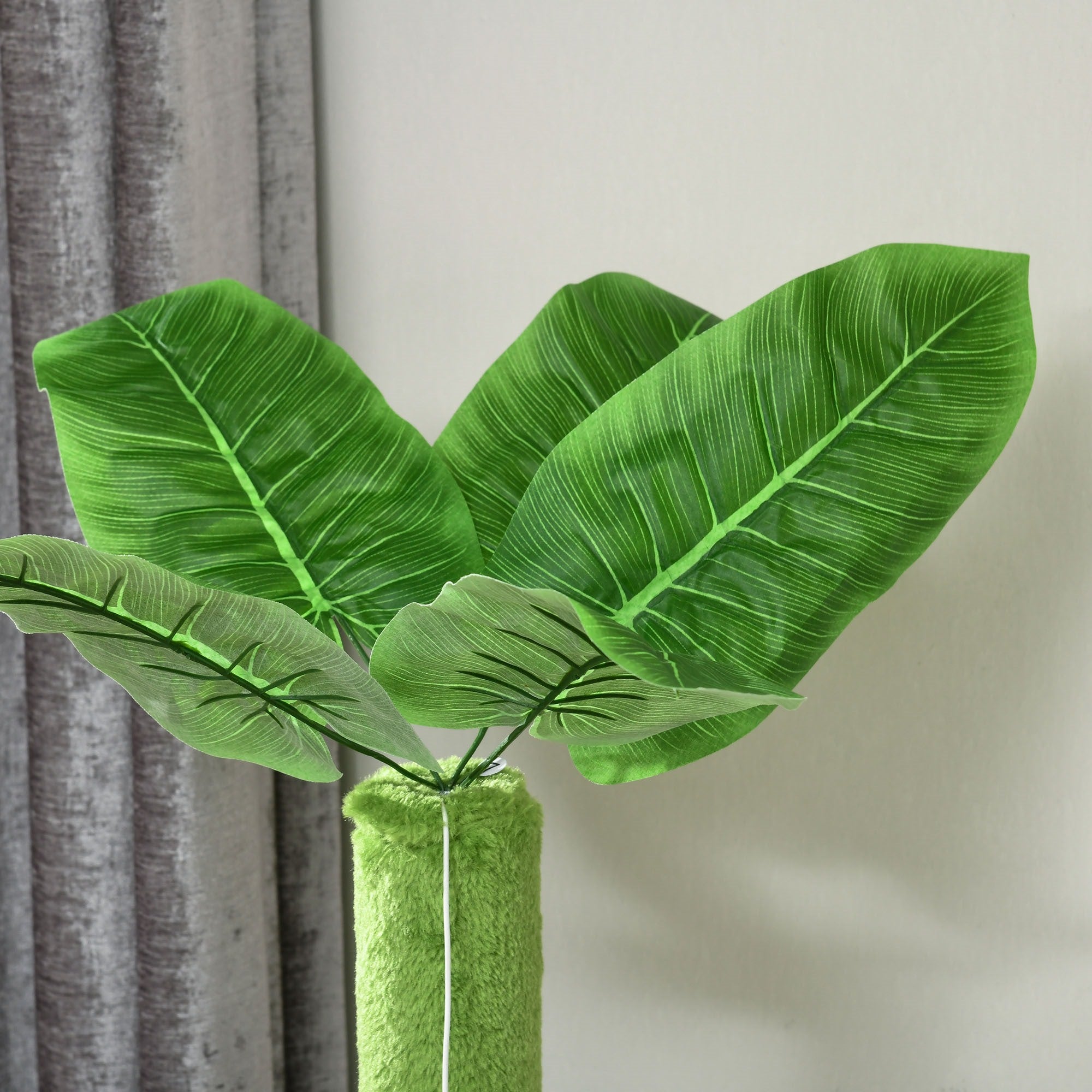 Easycomfort Albero Tiragraffi per Gatti con Amaca, Pallina e Tiragraffi in Sisal, 49x49x142cm, Verde