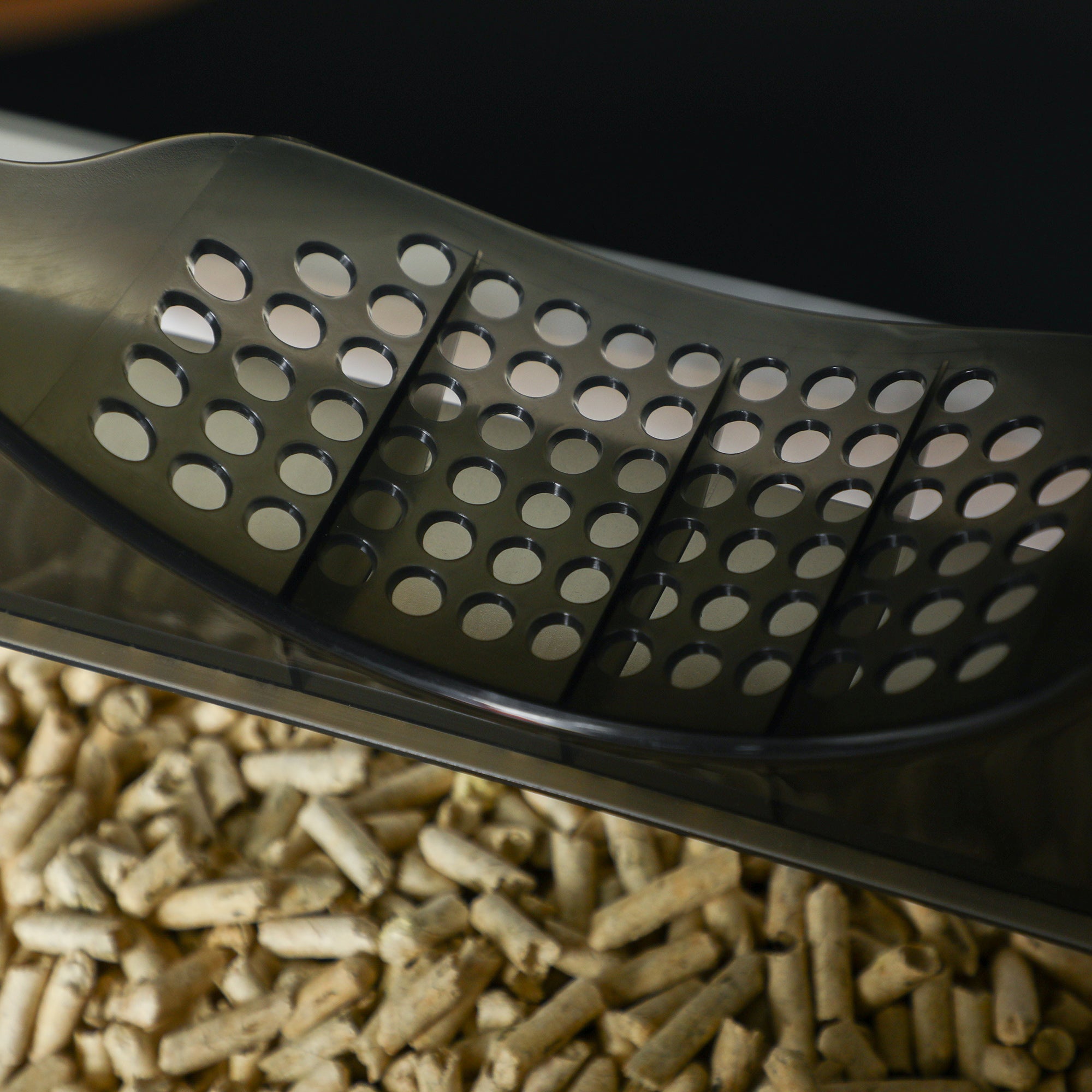 Easycomfort Lettiera per Gatti Chiusa con Vassoio Estraibile, Tappetino e Paletta Inclusi, 47x45x42cm, Grigio