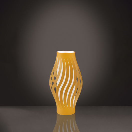 Lampada Da Scrivania Moderna Helios Polilux ® Ocra Pastello 1 Luce E27