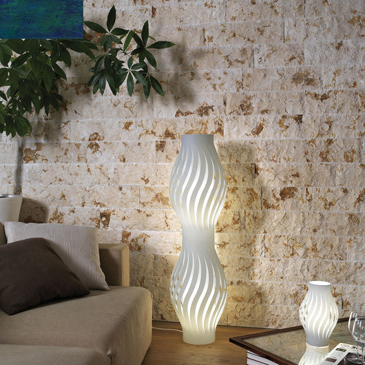 Lampada Da Scrivania-Ufficio Moderna Helios Polilux ® Bianco 1 Luce E27