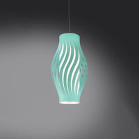 Sospensione Moderna Helios Polilux ® Verde Pastello 1 Luce E27