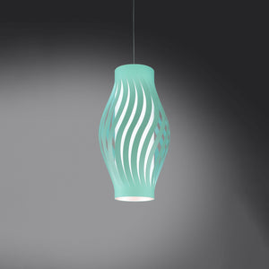 Sospensione Moderna Helios Polilux ® Verde Pastello 1 Luce E27