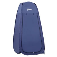 Tenda da Doccia Pop Up Impermeabile in Poliestere e Plastica, 100x100x185 cm, Blu Navy