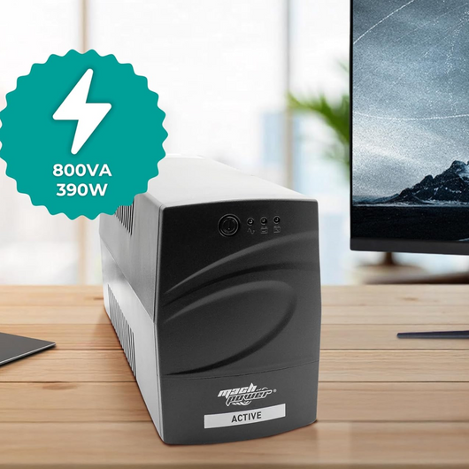 Mach power ups line interactive con display led e protezione avanzata *** potenza ampere (va) 800 va, confezione 1