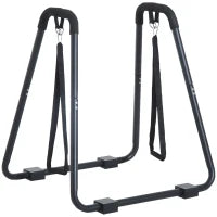 Barre per Dip con Passanti e Maniglie Imbottite, 90x81x92.5 cm, Nero