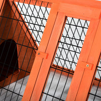 Easycomfort Gabbia per Conigli e Animali Domestici, Conigliera in Legno di Abete118 x 50 x 45 cm