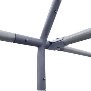 Easycomfort Recinto per Galline con telo di copertura per 4-6 polli in acciaio, 280x190x195 cm