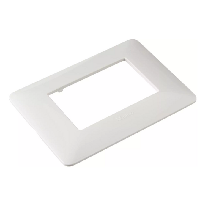 Bticino serie matixgo placche a 3 moduli in tecnopolimero varie finiture *** colore bianco, confezione 1
