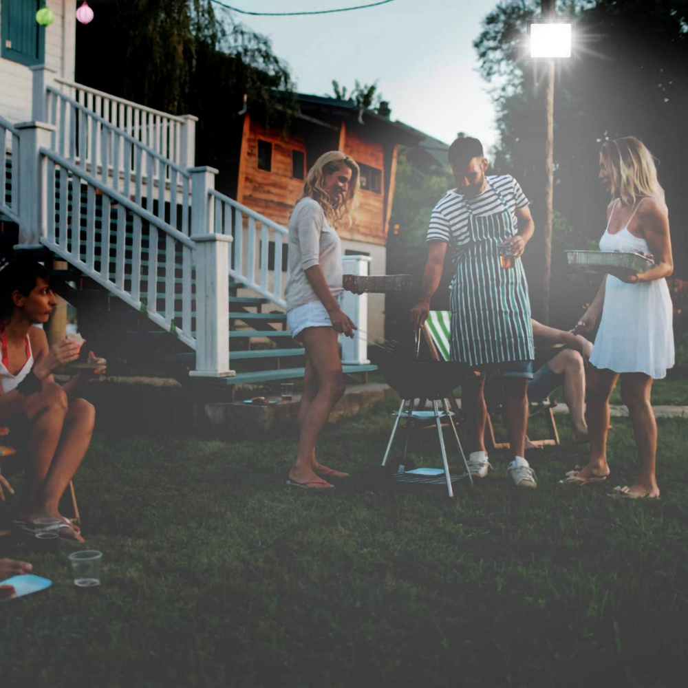 Proiettore led smd corpo nero ip65 400 watt clip luminoso luce naturale 4000k