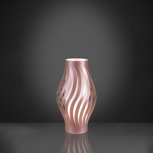 Lampada Da Scrivaniamoderno Helios Polilux ® Pink Metal 1 Luce E27 H61Cm