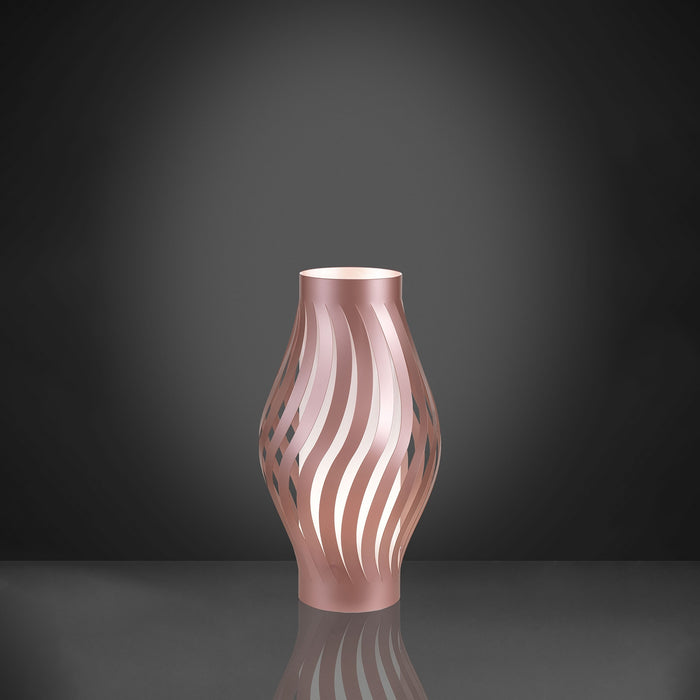 Lampada Da Scrivaniamoderno Helios Polilux ® Pink Metal 1 Luce E27 H61Cm