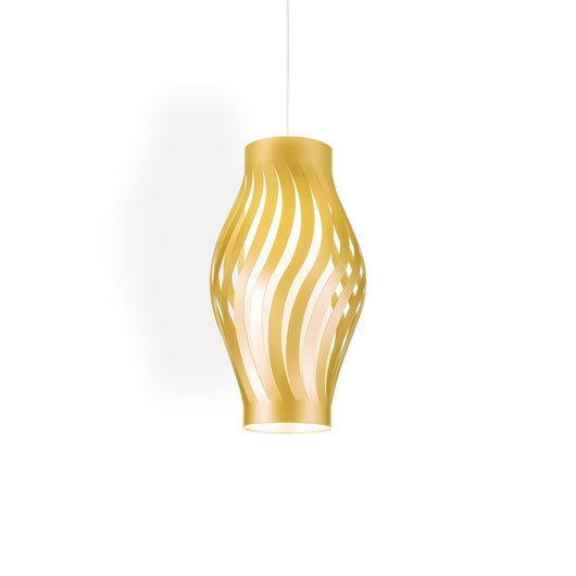 Sospensione Moderna Helios Polilux ® New Gold 1 Luce E27 H61Cm