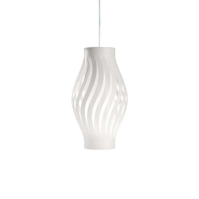 Sospensione Moderna Helios Polilux ® Bianco 1 Luce E27 H61Cm