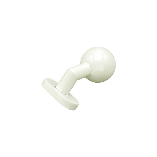 Pomolo fisso per porta SAGUATTI D69/50K in inox bianco lucido