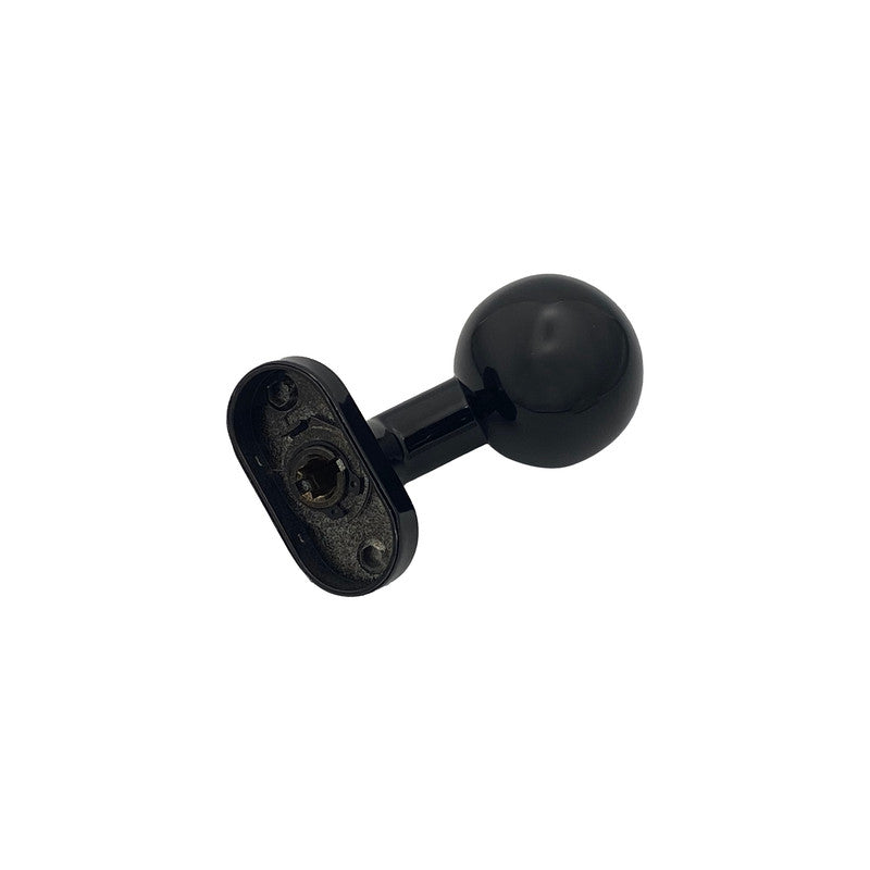 Pomolo fisso per porta SAGUATTI D69/50Q in inox nero lucido