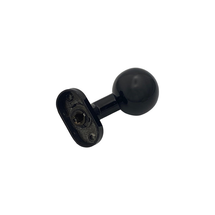 Pomolo fisso per porta SAGUATTI D69/50Q in inox nero lucido