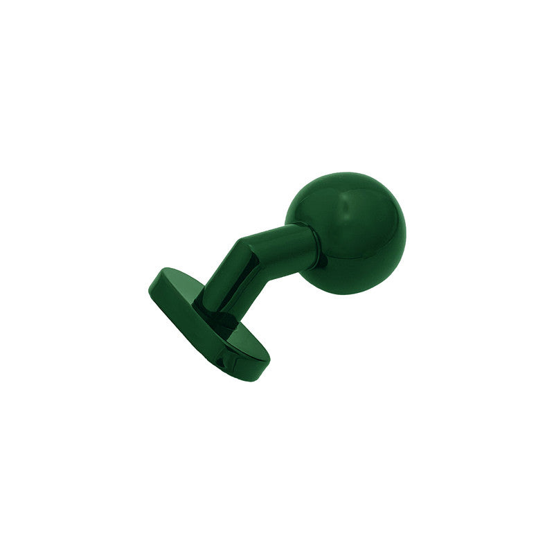 Pomolo fisso per porta SAGUATTI D69/50S in inox verde lucido