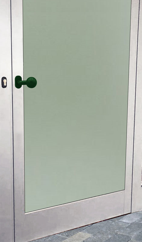 Pomolo fisso per porta SAGUATTI D69/50S in inox verde lucido