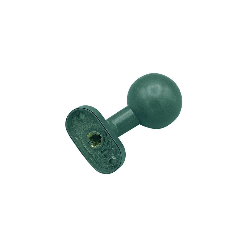 Pomolo fisso per porta SAGUATTI D69/50SA in inox verde opaco