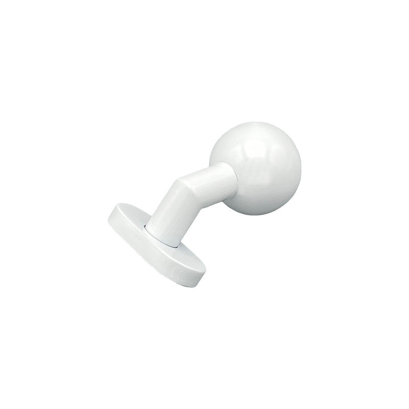 Pomolo fisso per porta SAGUATTI D69/50T in inox bianco lucido