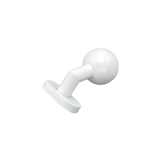 Pomolo fisso per porta SAGUATTI D69/50T in inox bianco lucido