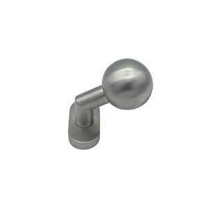 Pomolo fisso per porta SAGUATTI D69/50M in inox grigio satinato