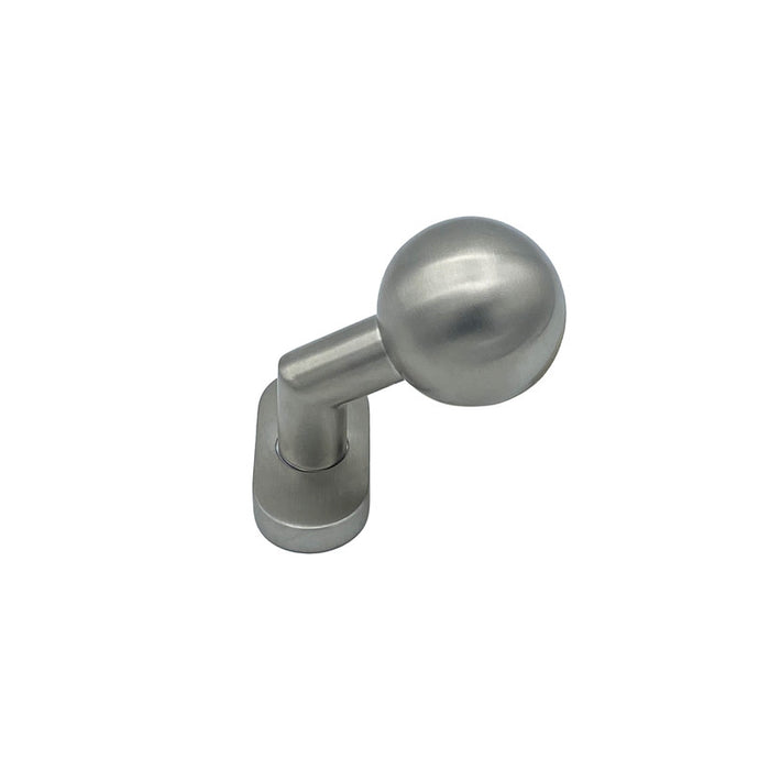 Pomolo fisso per porta SAGUATTI D69/50M in inox grigio satinato