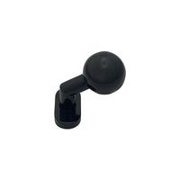 Pomolo fisso per porta SAGUATTI D69/50Q in inox nero lucido