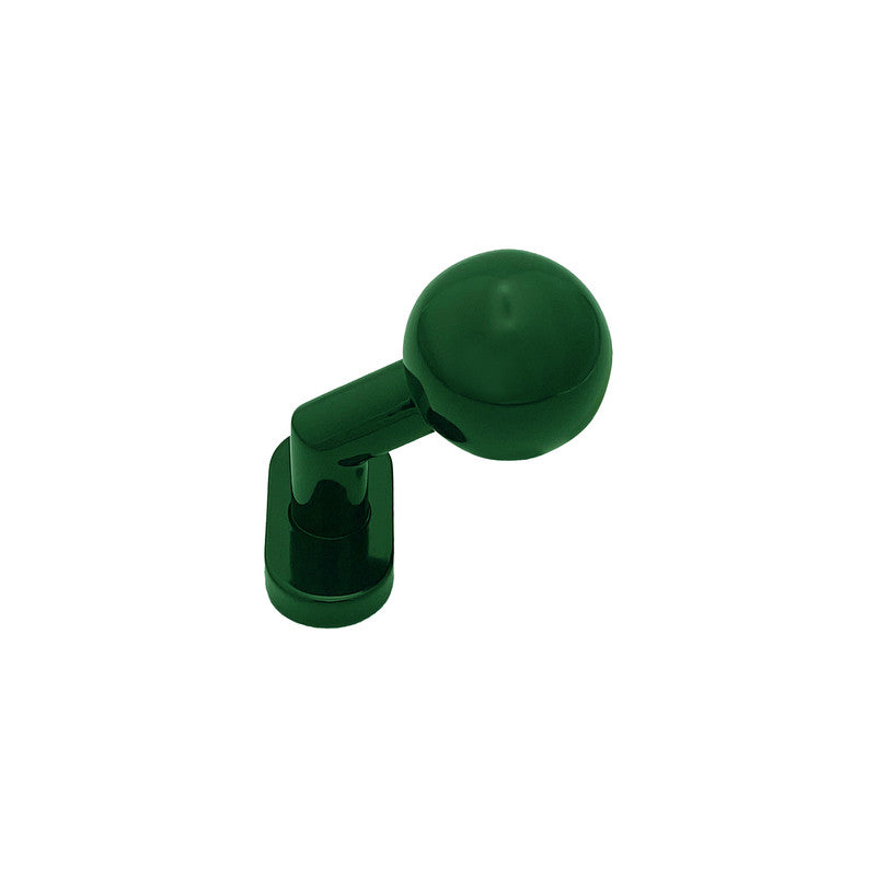 Pomolo fisso per porta SAGUATTI D69/50S in inox verde lucido