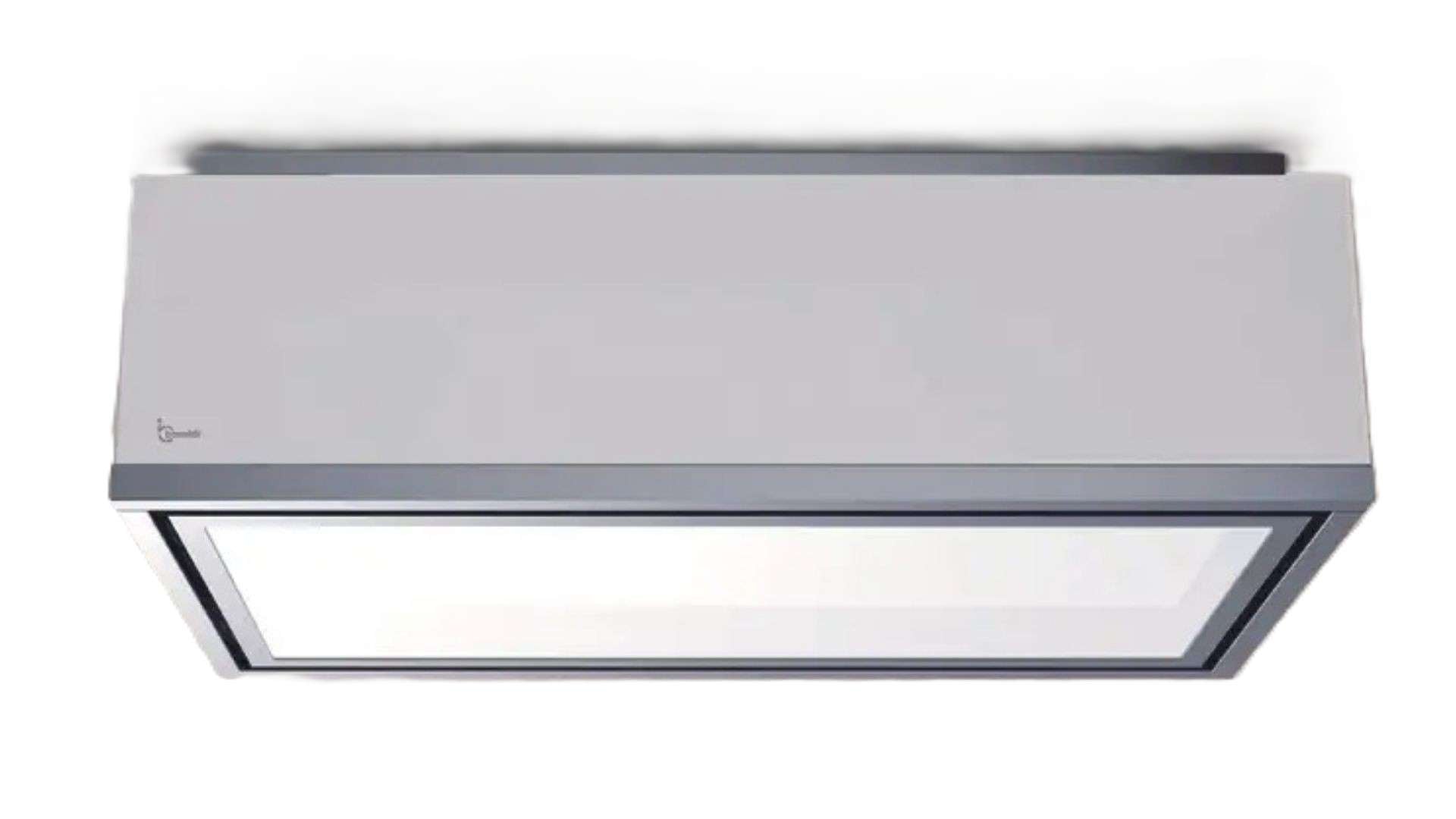 Cappa a soffitto XENIA cm 90X61- Bianca, Inox - 800 m3/h