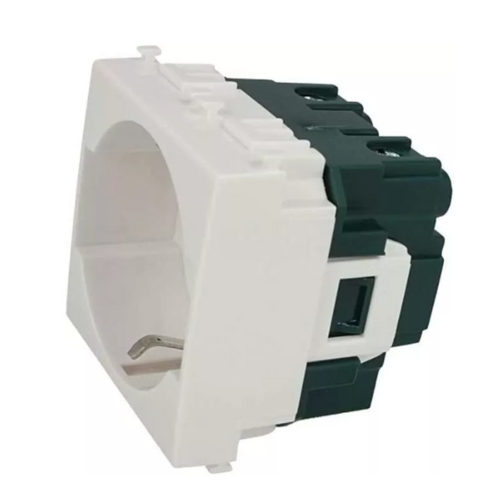 Vimar serie eikon presa 2p+t 16a 250v standard italiano universale sicury *** colore bianco, confezione 1